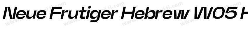 Neue Frutiger Hebrew W05 Heavy字体转换